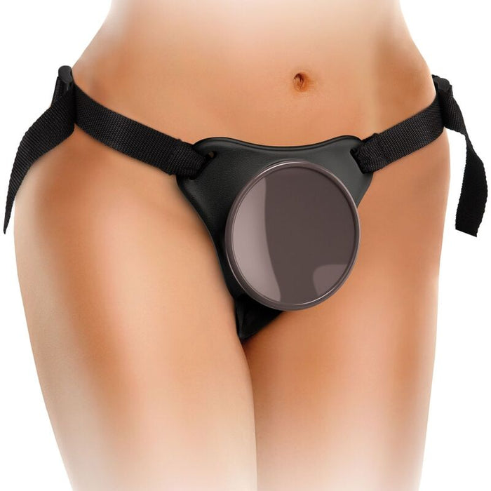 King Cock - Elite Kit Arnes Ajustable Deluxe Anillo Con Testiculos & Dildo 20.3 Cm