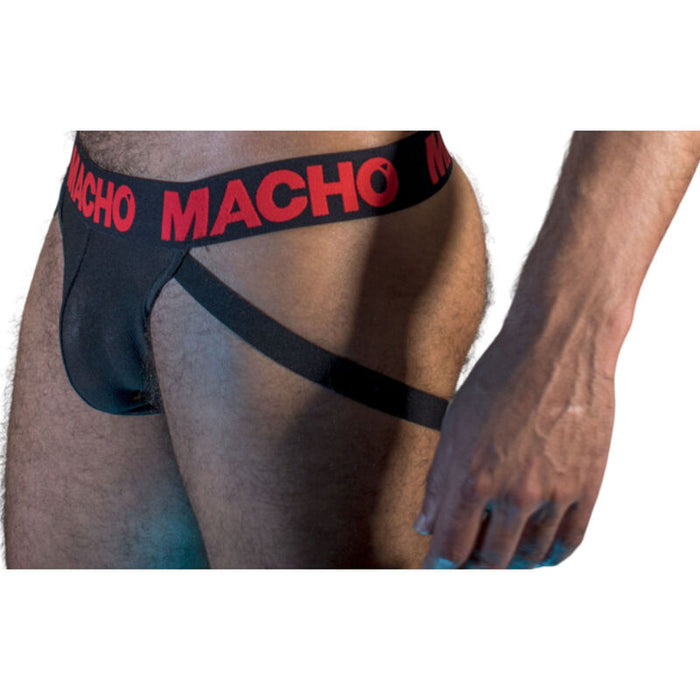 Macho - Mx26x2 Jock Negro/Rojo L