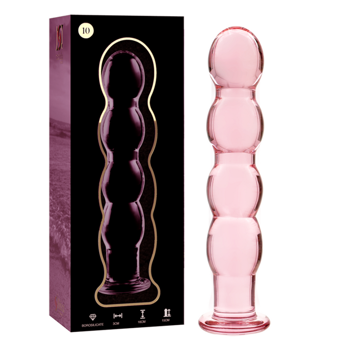 Dildo Cristal Nebula Series By Ibiza - Modelo 10 Borosilicato 16.5 X 3.5 Cm Rosa