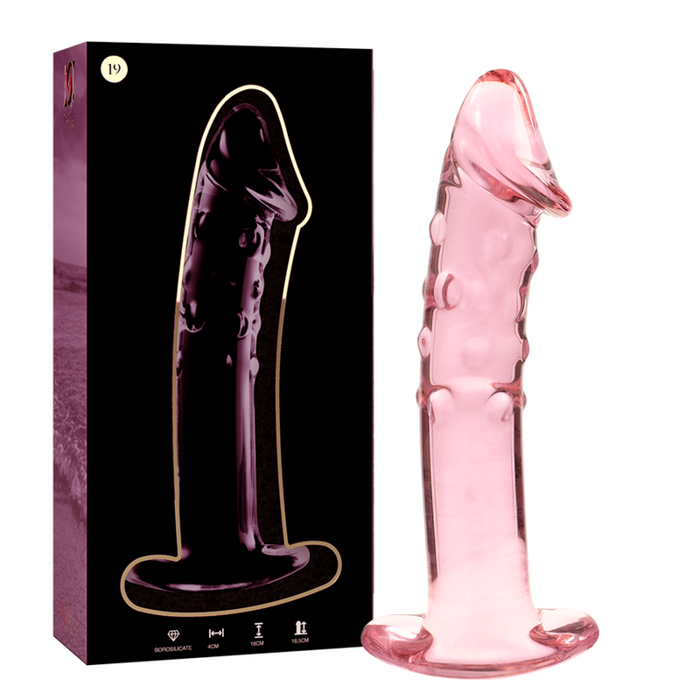 Dildo  Nebula Series By Ibiza Modelo 19 Cristal Borosilicato 18.5 X 4 Cm Rosa