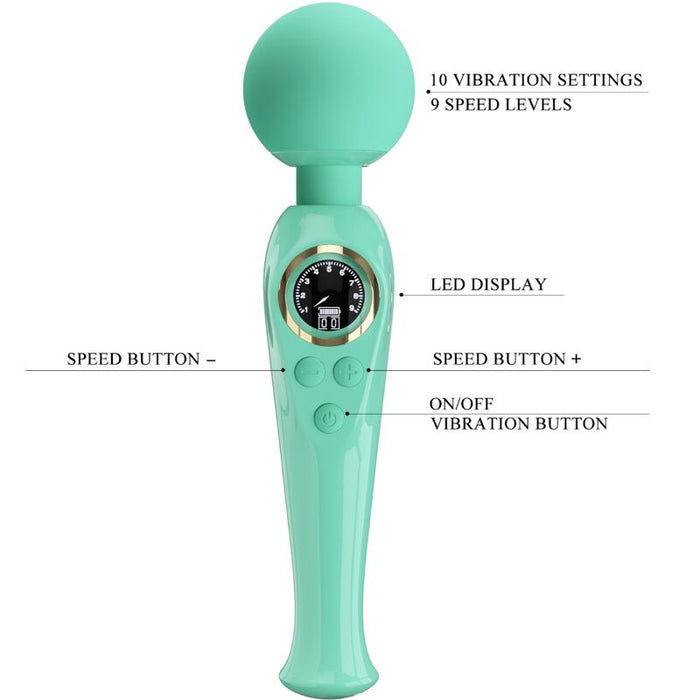 Vibrador  Pretty Love  Skyler  Wand Verde