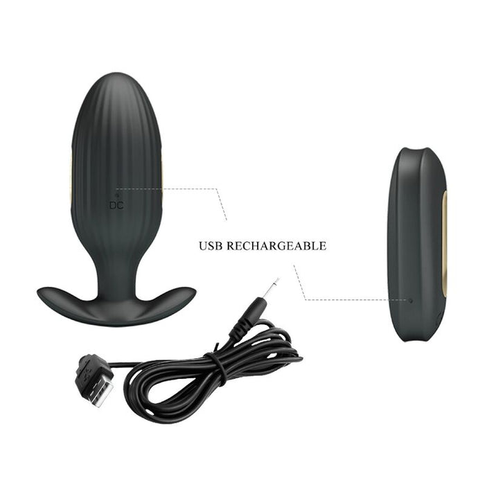 Plug Anal Con Electro Estimulación Usb  Royal Pleasure