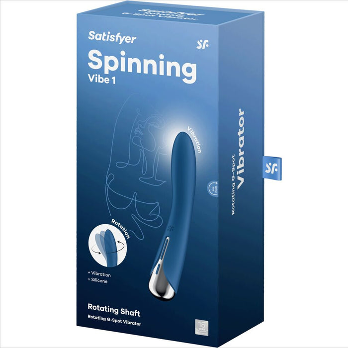 Vibrador Y Rotador  Spinning Vibe 1 Azul