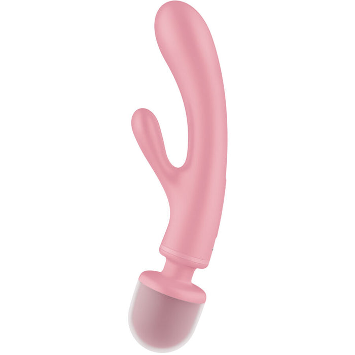 Masajeador Vibrador Satisfyer  Triple Lover  Rabbit Rosa
