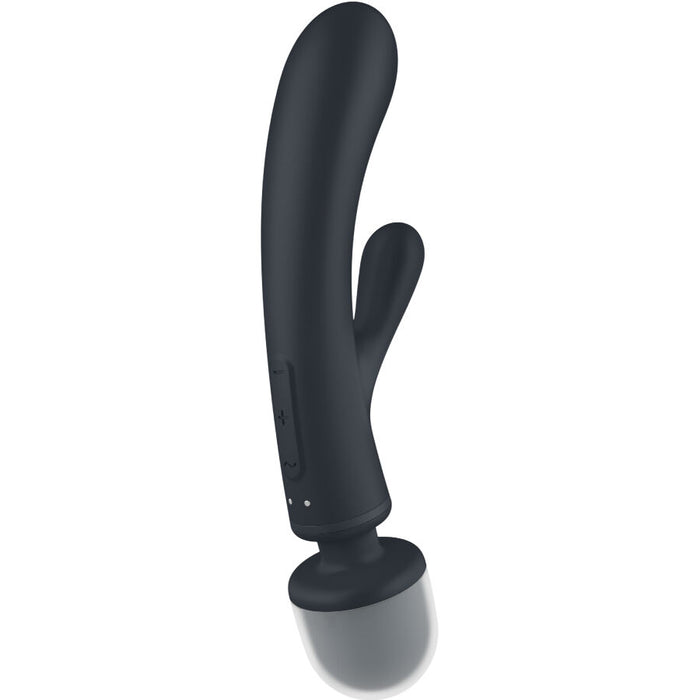 Masajeador Vibrador Satisfyer  Triple Lover  Rabbit Gris