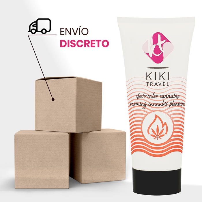 Kikí Travel - Gel Deslizante Sabor A Cannabis Efecto Calor Intenso 50 Ml
