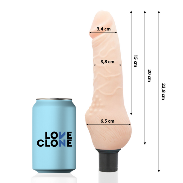 Loveclone - Daven Self Lubrication Realistico 23.8 Cm -O- 3.8 Cm