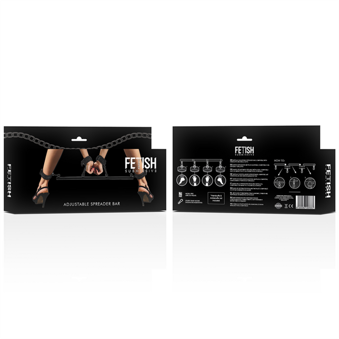 Fetish Submissive Bondage  Barra Separadora Ajustable 4 Piezas