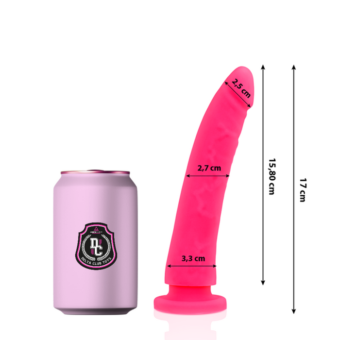 Delta Club - Toys Dildo Rosa Silicona Medica 17 Cm -O- 3 Cm