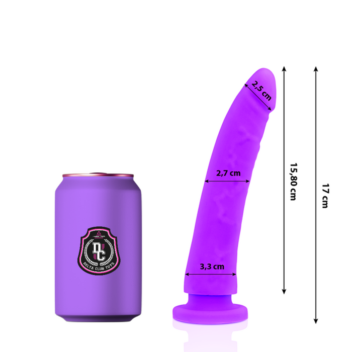 Delta Club - Toys Dildo Lila Silicona Medica 17 Cm -O- 3 Cm