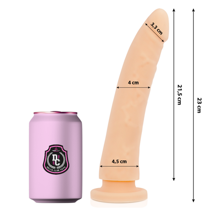 Delta Club - Toys Dildo Natural Silicona Medica 23 Cm -O- 4.5 Cm