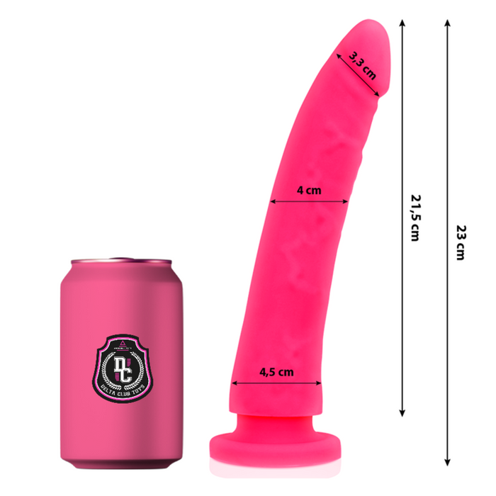 Delta Club - Toys Dildo Rosa Silicona Medica 23 Cm -O- 4.5 Cm