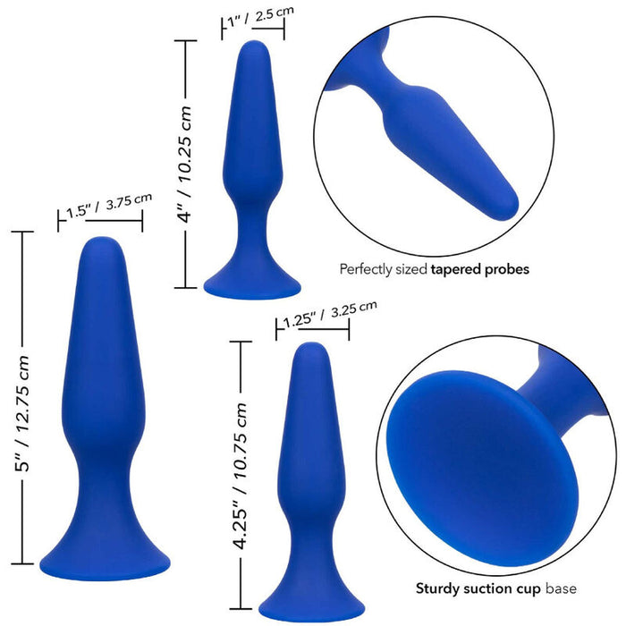 Admiral - Kit 3 Plug Anal Azul