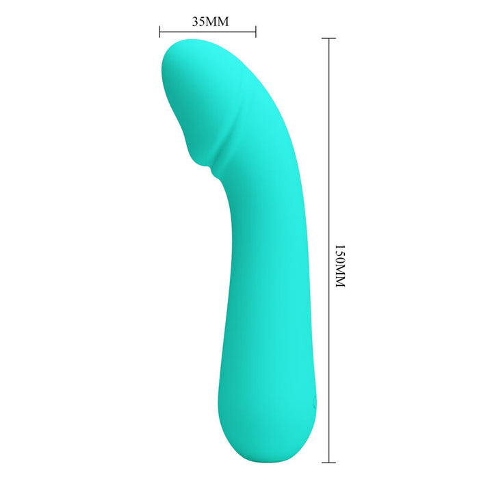 Pretty Love  Cetus Vibrador Recargable Verde Agua