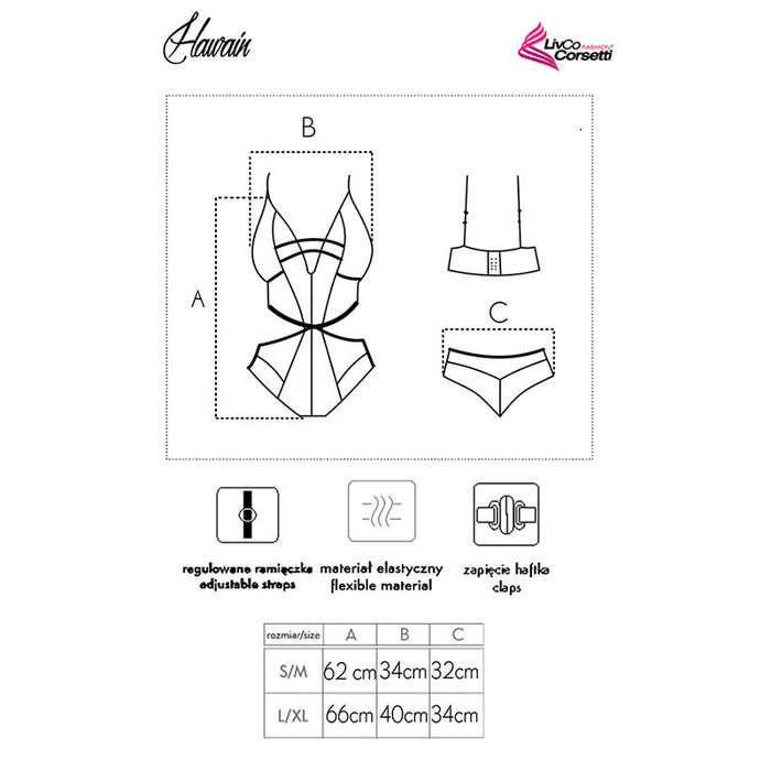 Livco Corsetti Fashion - Hawain Lc 90665 Body Negro L/Xl