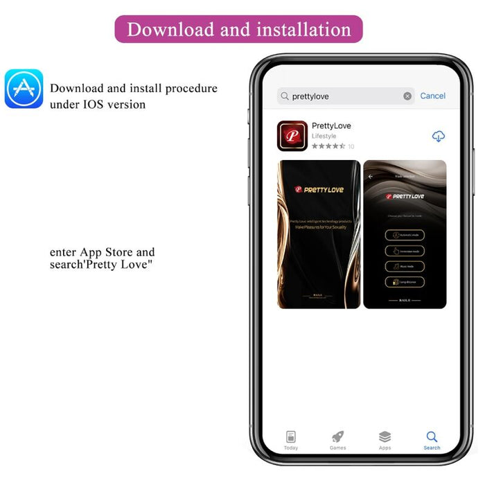 Pretty Love - Elvira Kegel Balls App Control Remoto Morado
