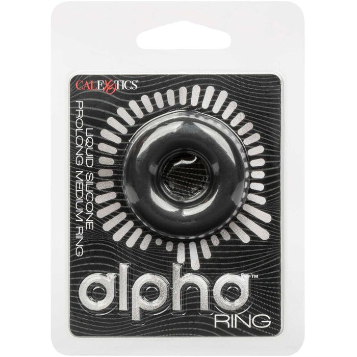 California Exotics  Alpha Anillo Prolong Medio Negro