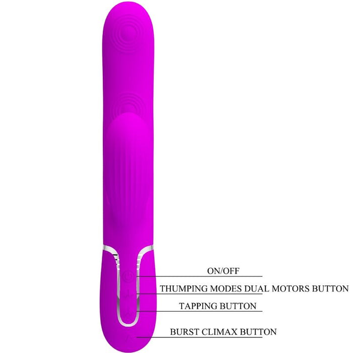 Pretty Love - Perlita Vibrador Punto G 3 En 1 Multifunción Vioeta