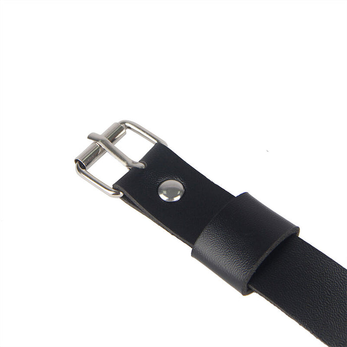 Subblime - Arnés De Pierna Cadena Cuero Negro Talla Única