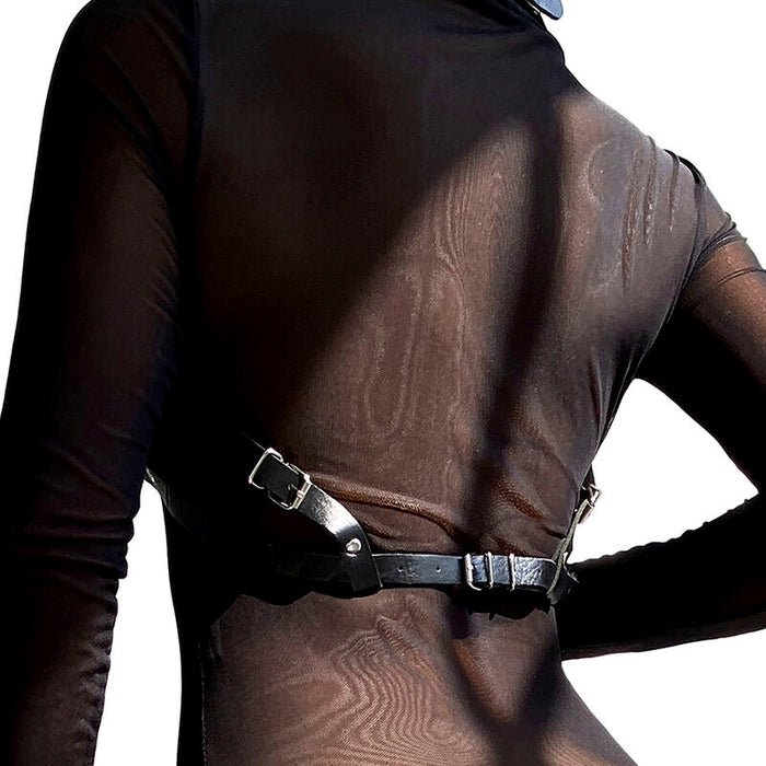 Subblime - Arnés De Pecho Cuero Negro Talla Única