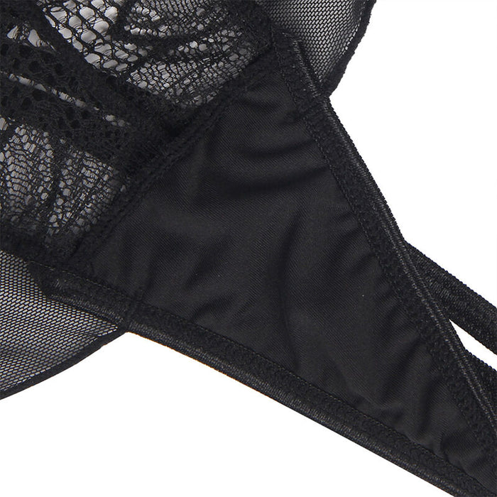 Subblime - Teddy Cuello Halter Espalda Descubierta Encaje Negro L/Xl