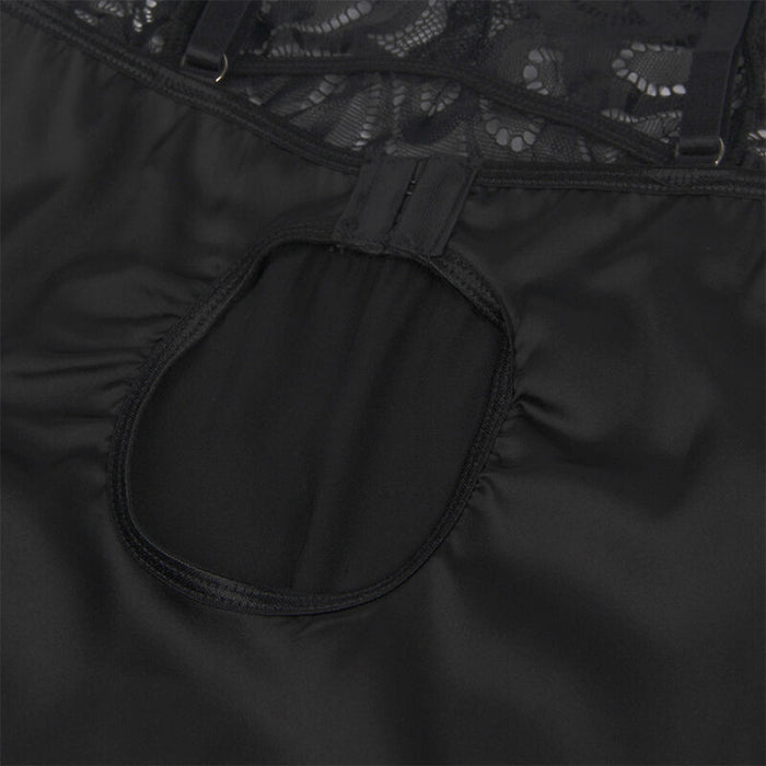 Subblime - Babydoll Con Estampado Floral Pecho Negro S/M