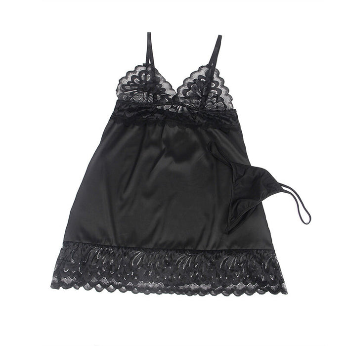 Subblime - Babydoll Con Estampado Floral Pecho Negro L/Xl
