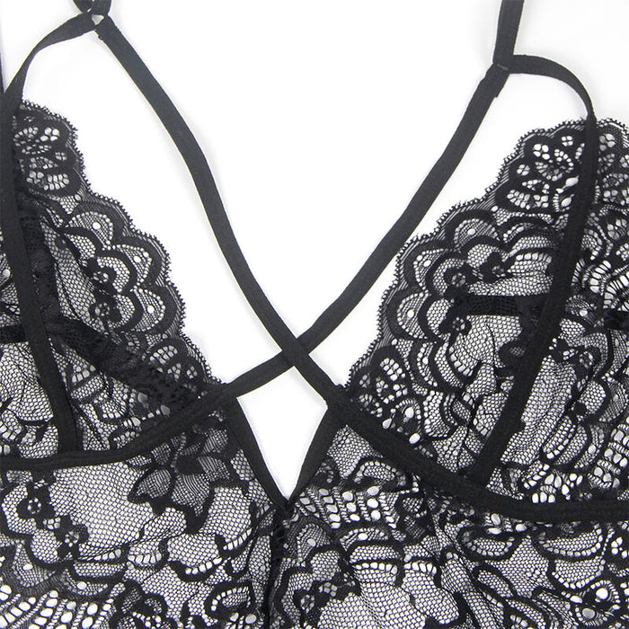 Subblime - Disfraz Policia Body Encaje Negro S/M