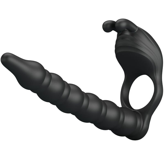 Pretty Love - Blackney Anillo Pene Con Plug Vibrador Negro