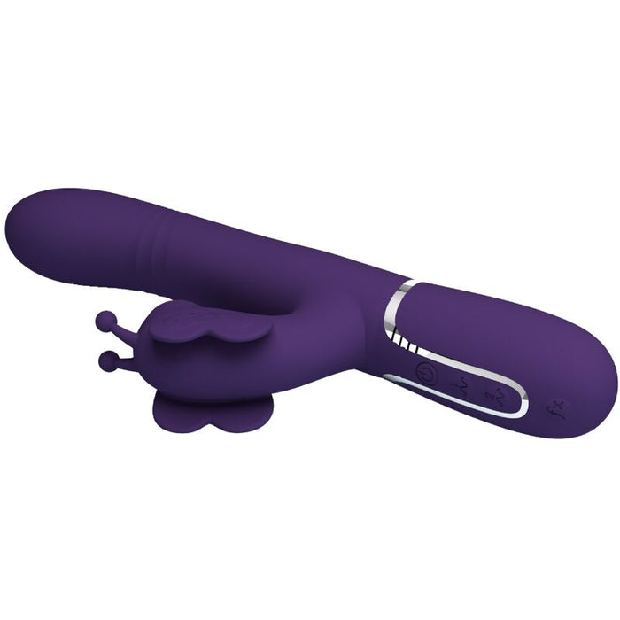 Pretty Love - Vibrador Rabbit Multifunción 4 En 1 Mariposa Morado