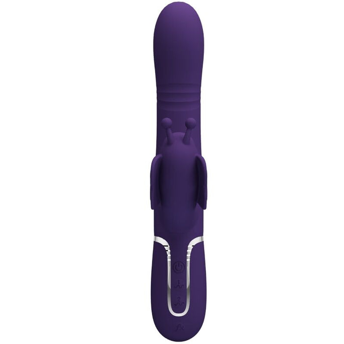 Pretty Love - Vibrador Rabbit Multifunción 4 En 1 Mariposa Morado