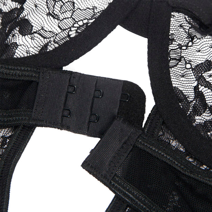 Subblime - Teddy Con Liga Detalle Encajes Y Tiras Negro L/Xl