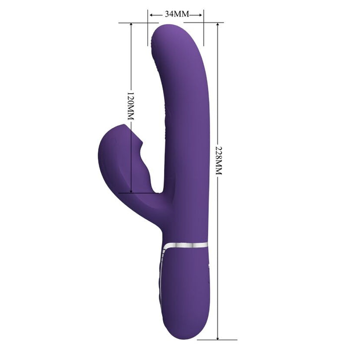 Pretty Love - Perlita Vibrador Punto G 3 En 1 Multifunción Morado