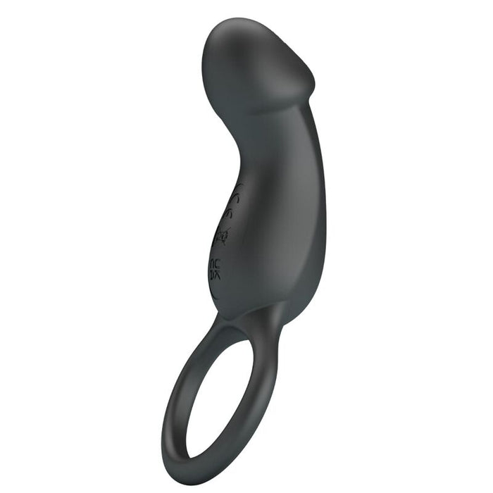 Pretty Love - Trae Anillo Vibrador Con Estimulador Negro