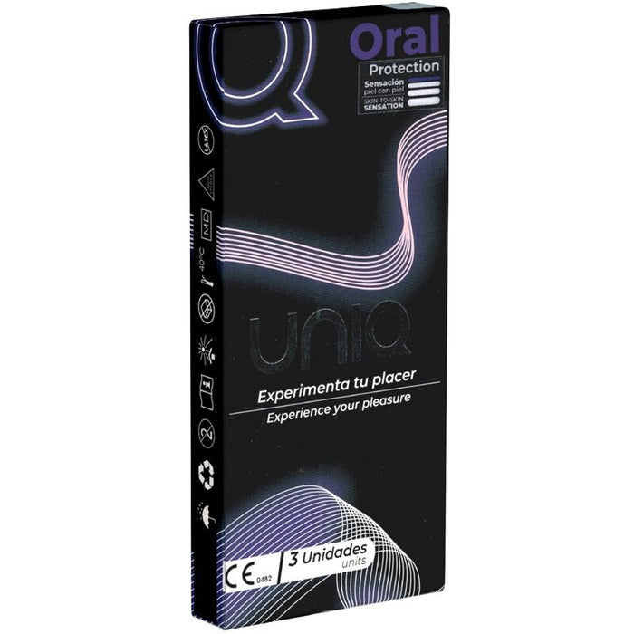 Uniq - Oral Mask Preservativos Sin Latex 3 Unidades