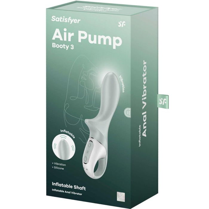 Air Pump Booty 3 Juguete Anal Con Función Inflable Verde