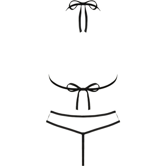 Livco Corsetti Fashion - Jimena Lc 20216 Sujetador + Tanga Negro Talla Única