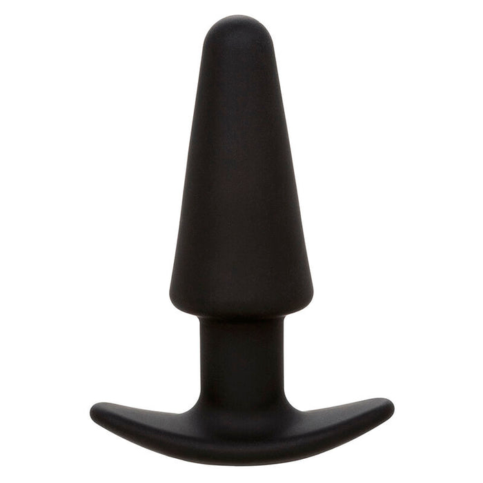 Calexotics - Rock Bottom Plug Anal Cónico 10 Vibraciones Silicona Negro