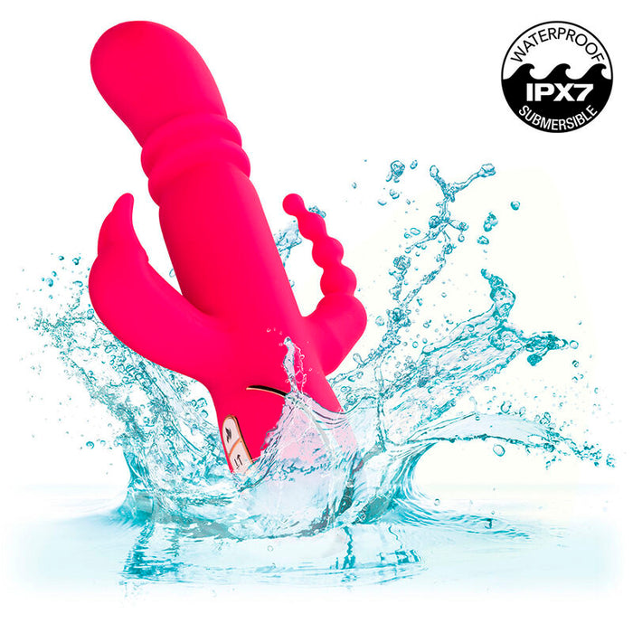 Calexotics - Jack Fantasy Triple Vibrador Calentable Rabbit Rosa