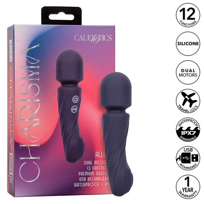 Calexotics - Charisma Allure Masajeador Doble Motor 12 Funciones 17,25 Cm X 4,5 Cm Morado