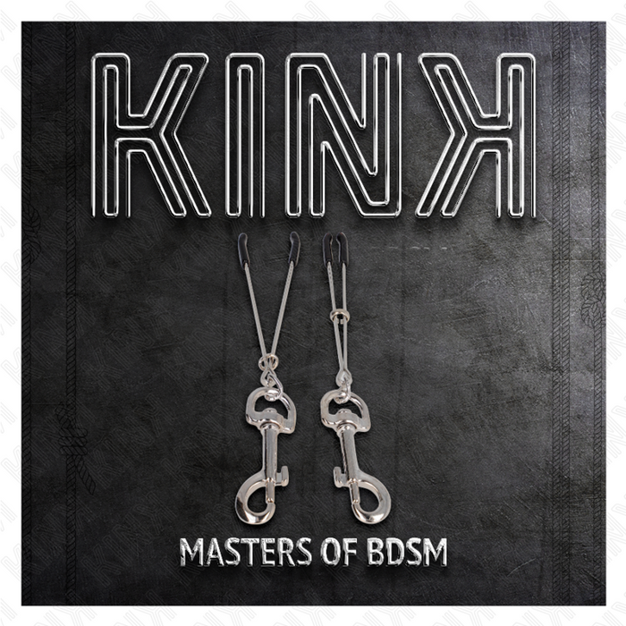Kink - Pinzas Para Pezones Fina Con Gancho Plateado 7 Cm