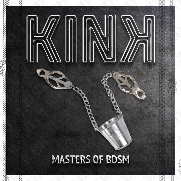 Kink - Pinzas Para Pezones Con Cubo Plateado