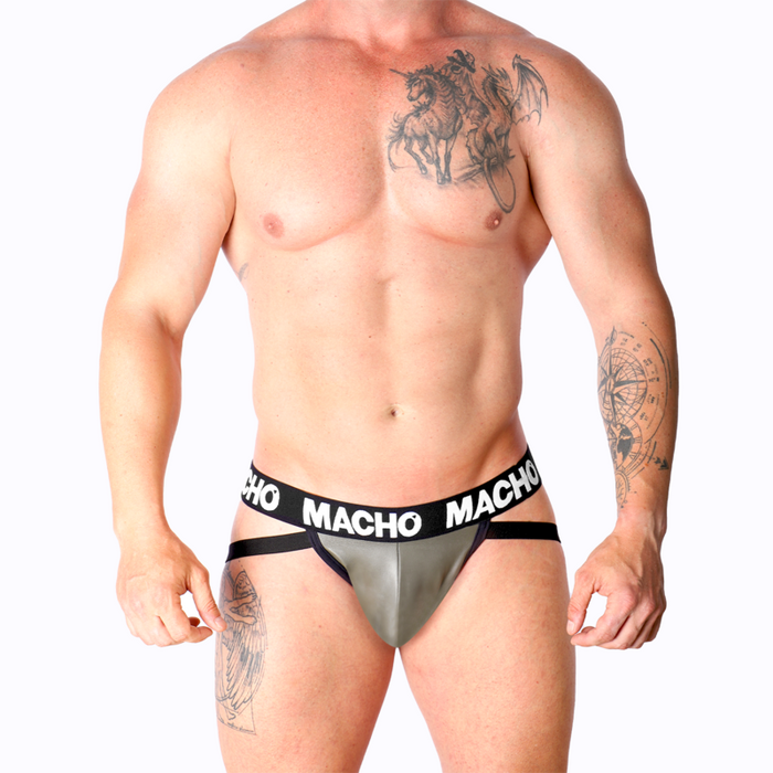 Macho - Mx27gr Jock Cuero Gris Beige Xl