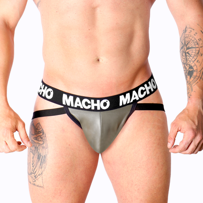 Macho - Mx27gr Jock Cuero Gris Beige M