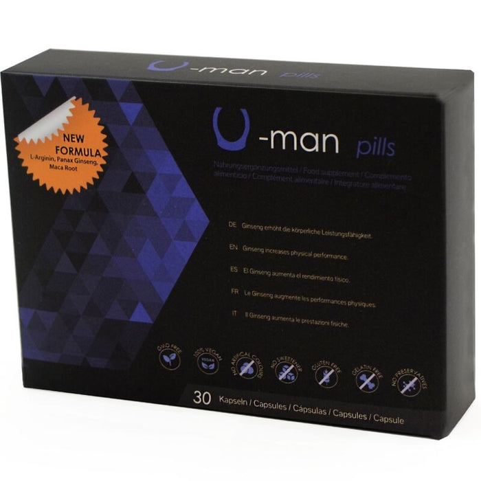 500 Cosmetics - U-Man Aumento Tamaño Pene Y Potencia Sexual - 30 Cápsulas