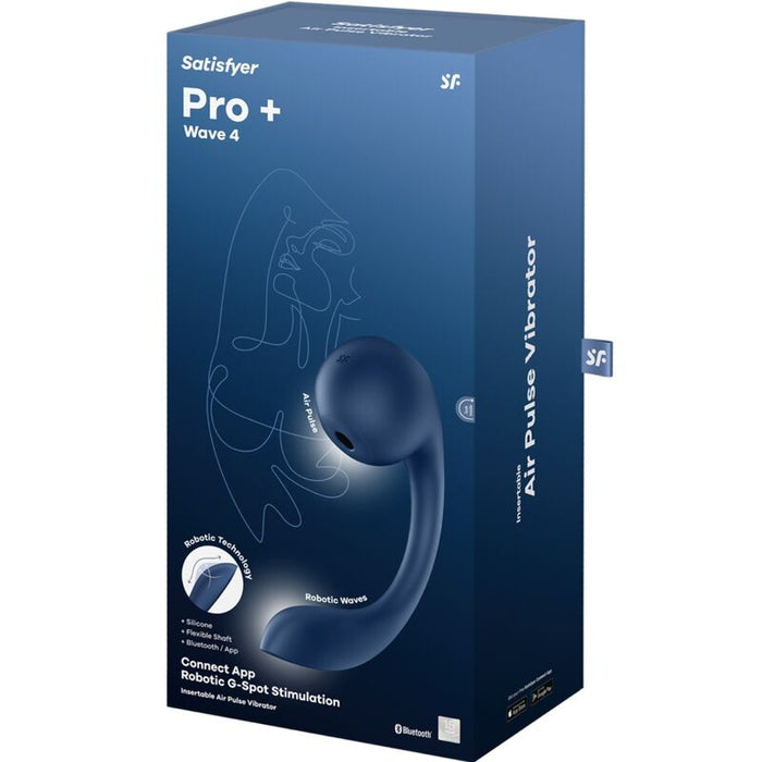 Pro+ Wave 4 Succionador Con Satisfyer Connect App Dark Blue