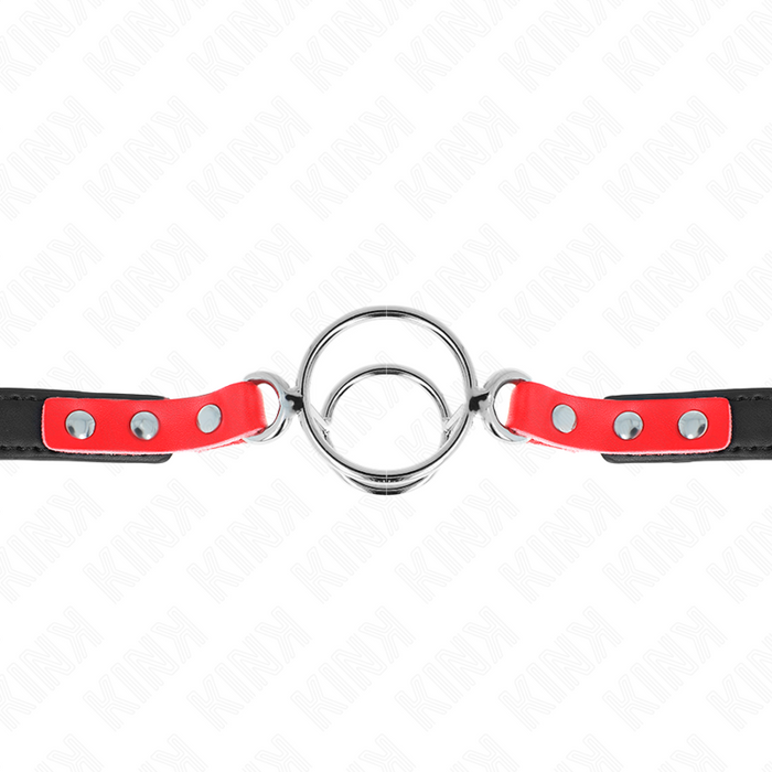 Kink - Mordaza Con Múltiples Juntas Tóricas 4 / 4.8 Cm Rojo Ajustable 38 X 56 Cm