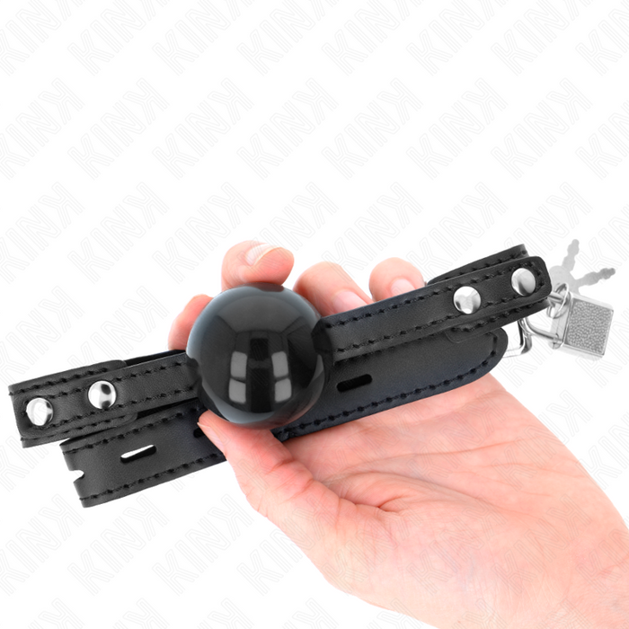 Kink - Mordaza De Bola 4 Cm Suave De Tpe Modelo 3 60 X 2 Cm Ajustable 37-52 Cm