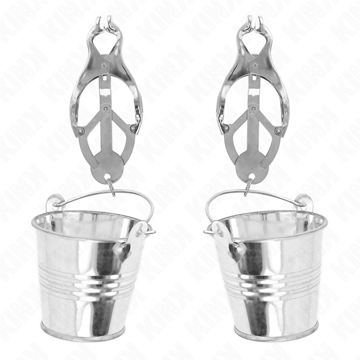 Kink - Pinzas Para Pezones Estilo Japonés Con Cubos Plateado