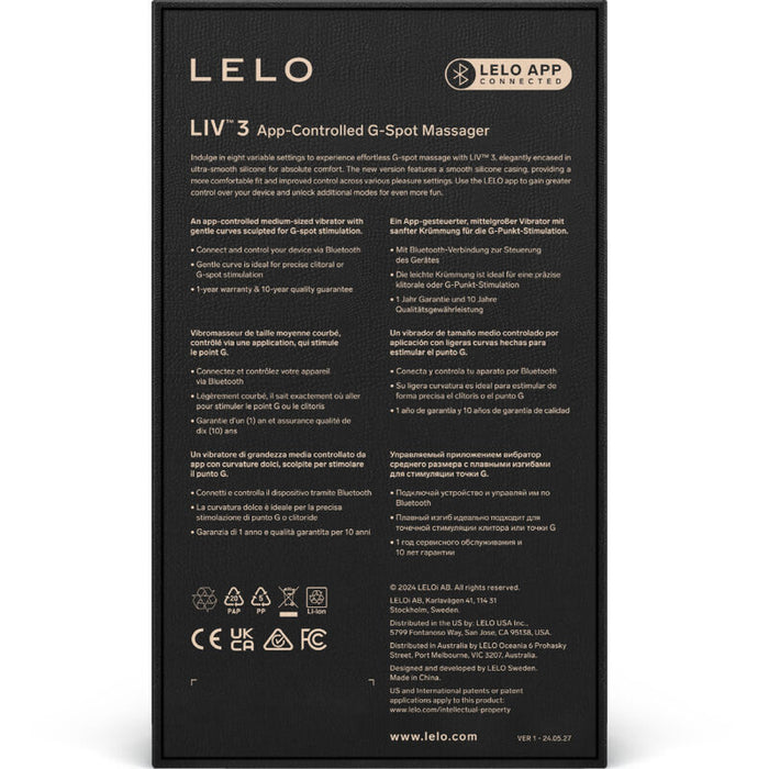 Lelo -  Liv 3 Estimulador Punto G Azul